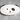Ceramic dog-shaped trinket tray with black spot and ears on white background