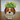 Brown dog-shaped planter with cute face and foot plate underneath