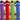Long plush Loofa Dog Toy in assorted bright colors