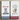 Set of 2 white cotton kitchen towels featuring cartoon dogs—one holding a treat box with the words "It's treat o'clock somewhere" and red trim, the other holding a sign that reads "Can't hold my licker!" with gray trim.