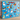Gift bag with colorful dog illustrations and party elements on a blue background