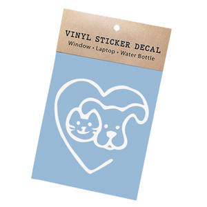 Cat And Dog Lover Car Decal