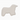 A white ceramic dog-shaped dish with a smooth, glossy finish, photographed on a seamless white background.