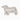 A ceramic dog-shaped dish with a dachshund silhouette design, featuring a warm cream background, black line art, and a thin gold rim, shown on a plain white background.