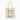 Eco-friendly cream canvas tote bag with cute black dog face outline, perfect for dog lovers