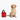 Red plush toy with black handle and 'Chewlulemo' branding on a white background