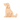 Wooden dog-shaped puzzle on a white background
