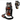 Patterned insulated drink holder with shoulder strap on a white background