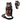 Patterned insulated drink holder with shoulder strap on a white background