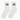 White socks with 'Dog Mom' text on a white background