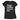 Black t-shirt with white text 'Dogs. Coffee. Couch. Me.' on a white background