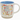 Mug with 'Dogs Make Life Better' text and floral design on a white background
