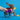 Dog tugging on firework toy with rope handle