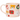 Mug with Christmas-themed designs including dogs, presents, and wreaths on a pink background