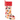 Christmas stocking with dog pattern on a white background
