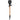 Spatula with black silicone head and wooden handle on a white background