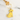 Yellow lab keychains displayed on a countertop