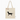 Durable and foldable dog lover tote bag with black dog design on cream canvas