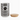 Striped pet food container with a paw print design on a white background