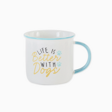 Load image into Gallery viewer, Dog Lover Mug Featuring The Words Life Is Better With Dogs