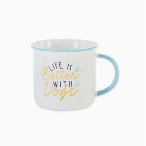 Dog Lover Mug Featuring The Words Life Is Better With Dogs