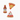 Two plush toys shaped like a bottle and a pizza slice on a white background