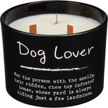 Load image into Gallery viewer, Funny Dog Lover Gifts, Dog Lover Candle With Three Wicks and Sea Salt And Sage Scent
