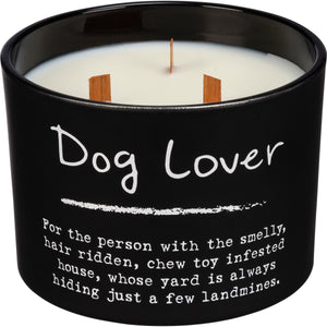 Funny Dog Lover Gifts, Dog Lover Candle With Three Wicks and Sea Salt And Sage Scent