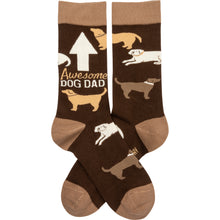 Load image into Gallery viewer, Dog Dad Gifts, Awesome Dog Dad Socks For Men