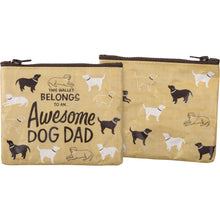 Load image into Gallery viewer, Awesome Dog Dad Zipper Wallet
