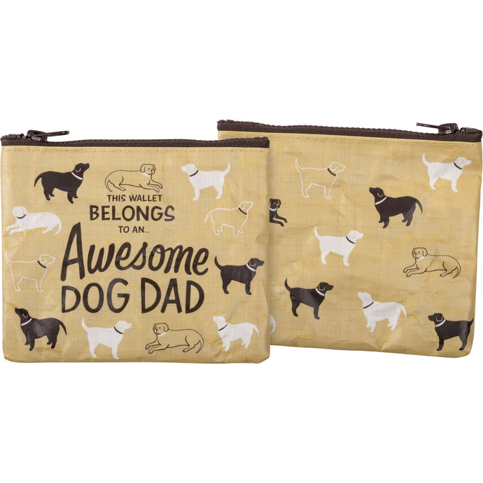 Awesome Dog Dad Zipper Wallet