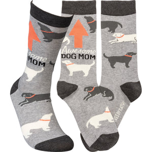 Dog Mom Gifts, Awesome Dog Mom Socks for Ladies