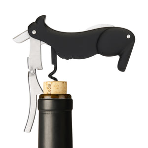 Unique Gifts For Dog People, Black Dog Wine Bottle Opener