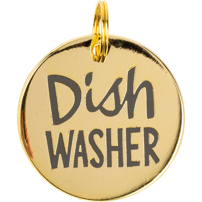 dish Washer Dog Tag, Funny Saying For Dog Tag