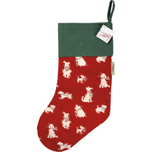 Load image into Gallery viewer, Dog Stocking Made of 100% Cotton and Featuring Playful White Dogs