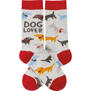 Socks With Dogs Printed All Over