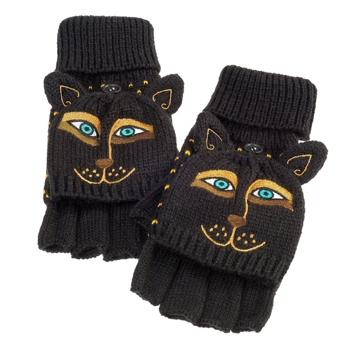 Christmas Gifts For Dog Lovers, Black Dog Mittens For Humans