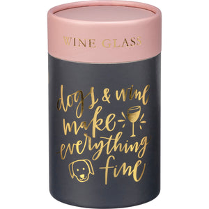 Unique Gifts For Dog Lovers, Funny Dog Wine Glass