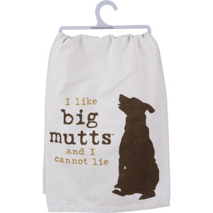Dog Dish Towel, I Like Big Mutts And I Cannot Lie Towel