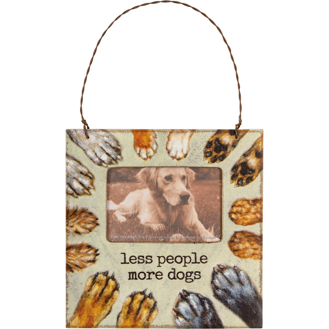 Less People More Dogs Picture Frame