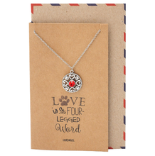 Load image into Gallery viewer, Love Is A Four Legged Word Dog Pendant