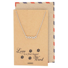Load image into Gallery viewer, Dog Paw Print Necklace For Dog Lovers