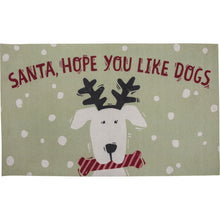 Load image into Gallery viewer, Christmas Gifts for Dog Lovers, Santa Hope You Like Dogs Floor Mat