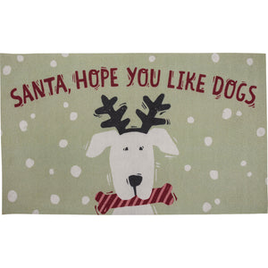 Christmas Gifts for Dog Lovers, Santa Hope You Like Dogs Floor Mat