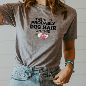 Dog Hair T-Shirt Made From Super Soft Gray Cotton