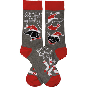 Dog Themed Christmas Gifts, Funny Christmas Socks for Dog Lovers