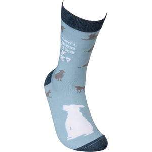 Dog Themed Socks, Why Can't All Men Be Like My Dog