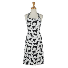 Load image into Gallery viewer, Dog Kitchen Decor, Black Dog Apron Featuring A Black Dog Print And Adjustable Straps