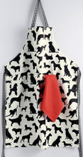 Load image into Gallery viewer, Black Dog Print Apron