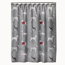Load image into Gallery viewer, Christmas Gifts For Dog Lovers, Christmas Dog Shower Curtain
